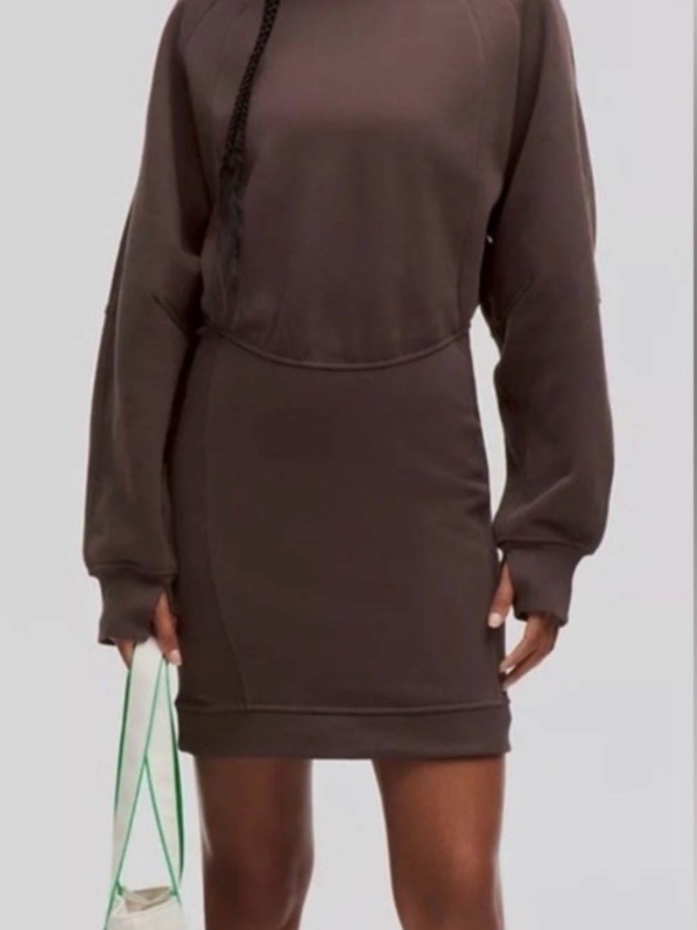NWT lululemon Scuba Long-Sleeve Dress Espresso Size 4 LW1FGNS